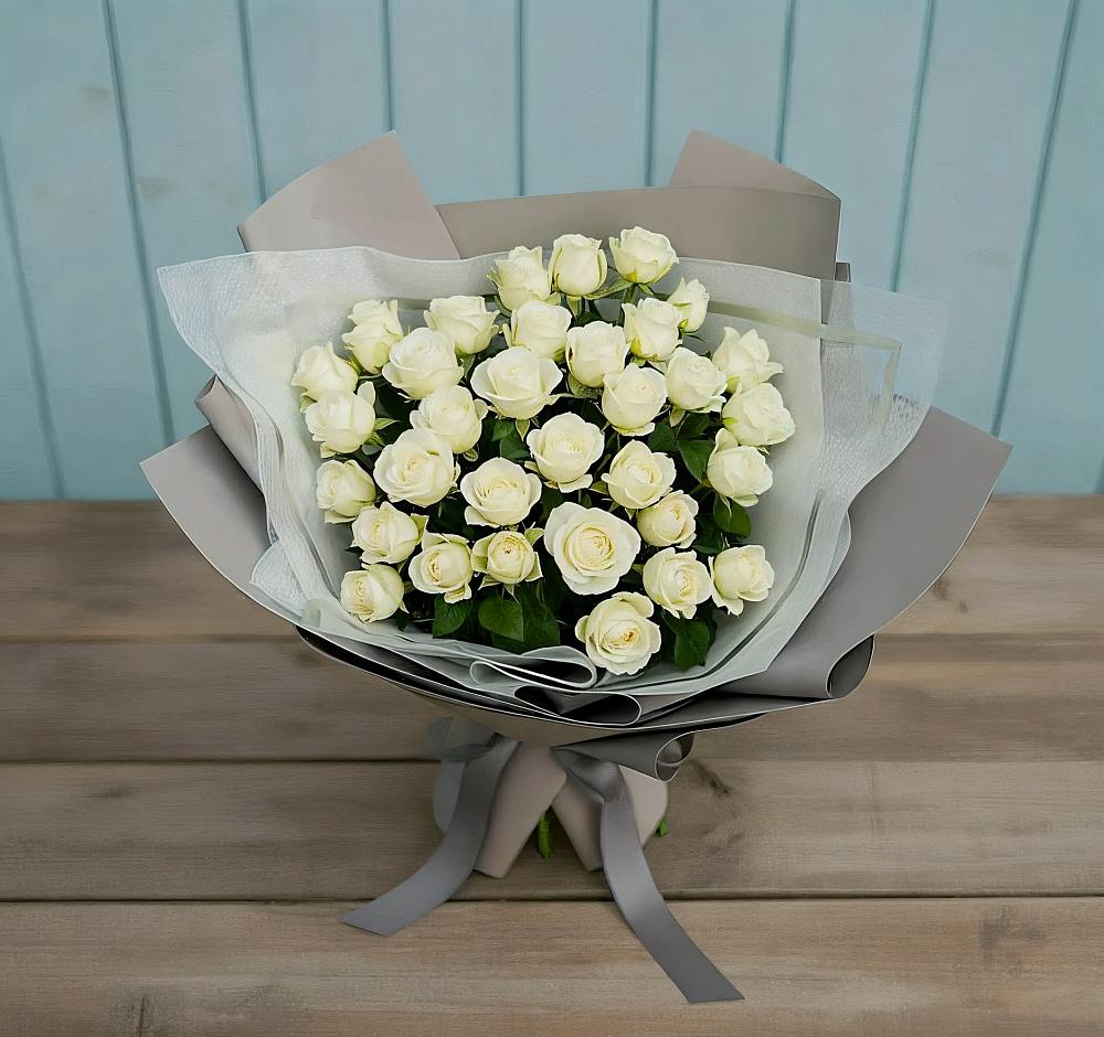 Букет Белоснежная нежность в Дьяконове