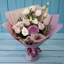 Букет цветов из:  Розы и Лизиантусы #REPLACE_PRED# Дьяконове