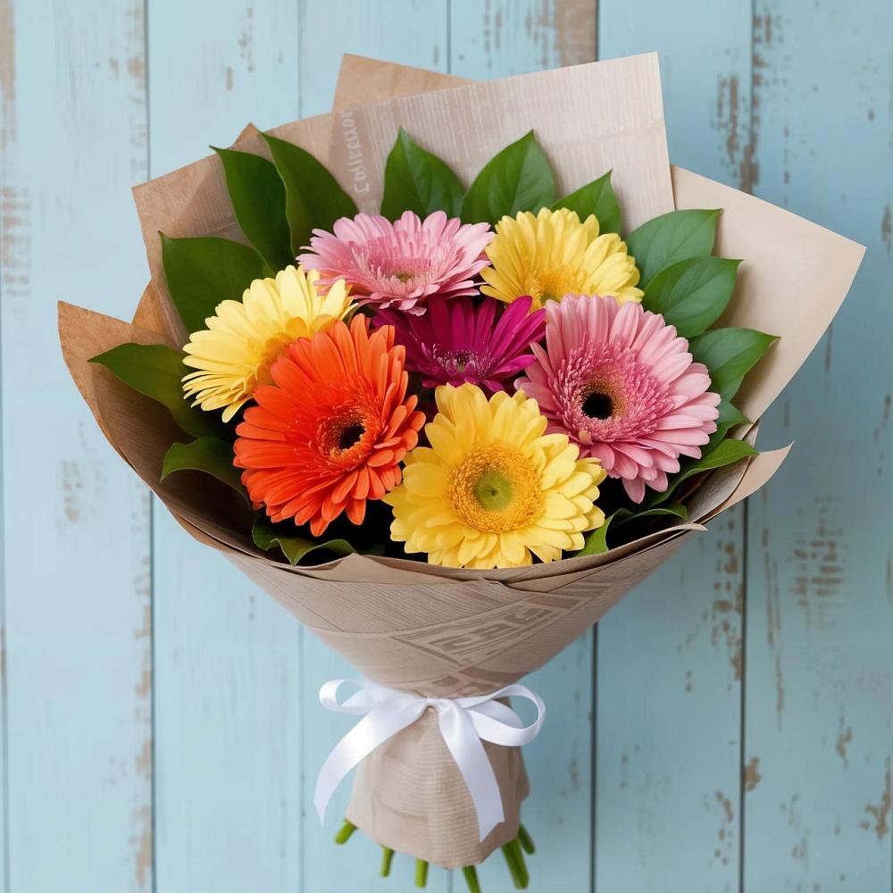Букет цветов из: Герберы в Дьяконове