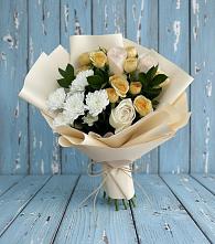 Букет цветов из:  Розы и Хризантемы в Дьяконове