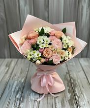 Букет цветов из:  Гвоздики, Розы и Хризантемы в Дьяконове