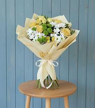 Букет цветов из:  Хризантемы и Розы в Дьяконове