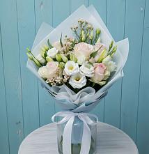 Букет цветов из:  Розы и Лизиантусы #REPLACE_PRED# Дьяконове