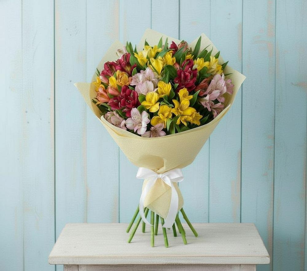 Букет цветов из: Альстромерии в Дьяконове