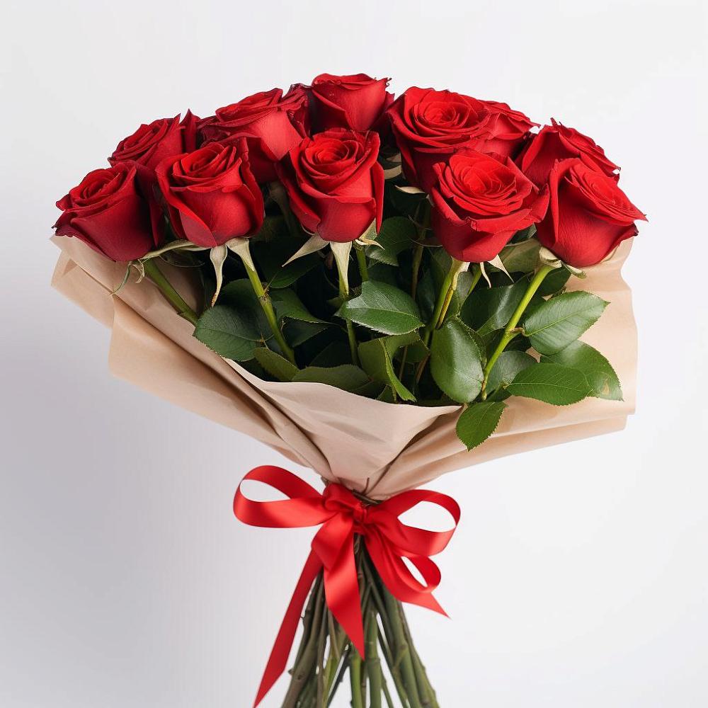 Букет 11 Красных роз Эдлесс Лав в Дьяконове