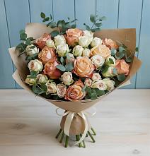 Букет цветов из:  Альстромерии и Розы в Дьяконове