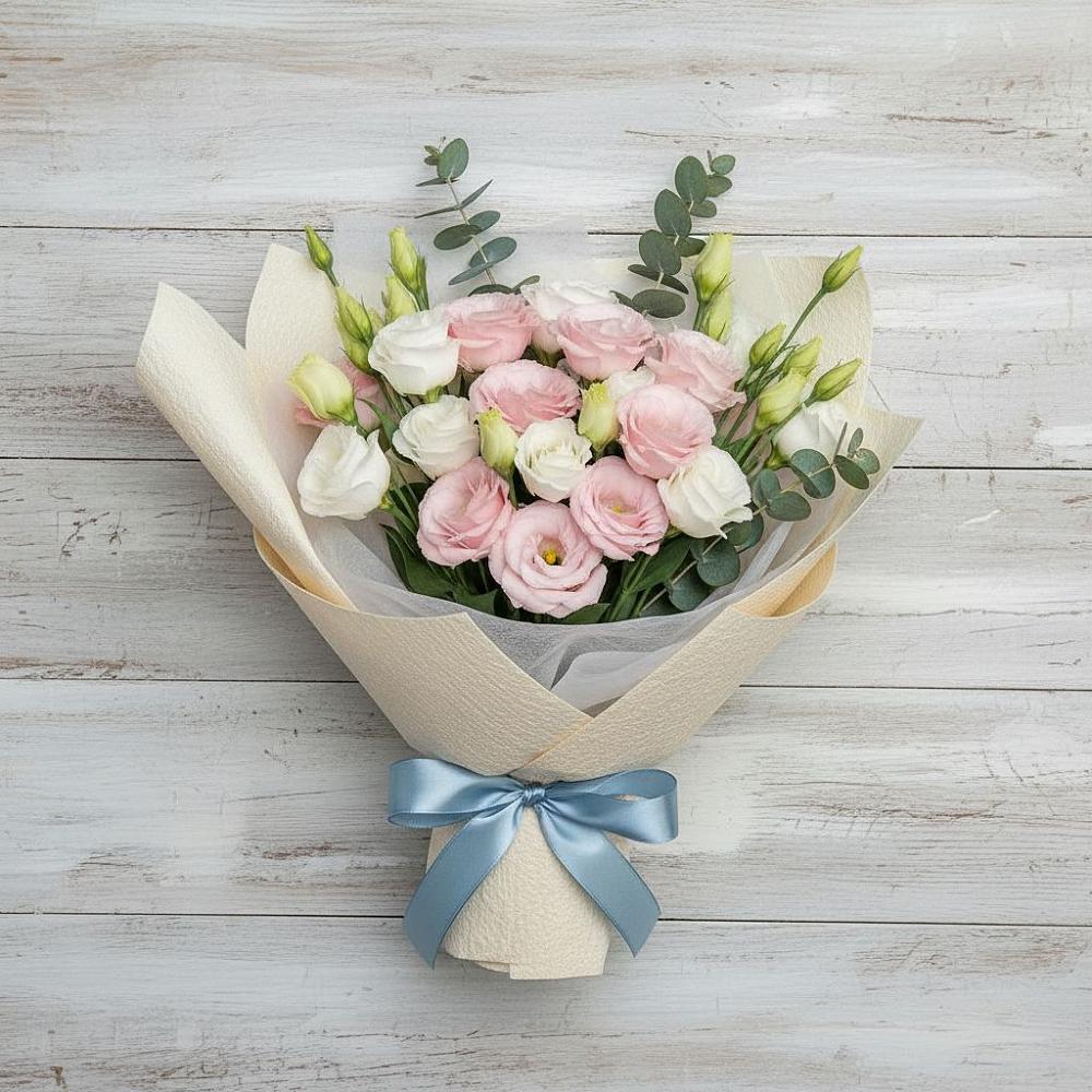 Букет цветов из: Лизиантусы в Дьяконове